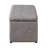 1 Piece Rectangular Storage Ottoman Fabric Linen With 2 Set Ottomans