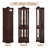 70.5" Arched Corner Curio Cabinet, Wooden China Cabinet with Adjustable Glass Shelves, Lighted Glass Display Cabinet Include Light Bulb, Rack for Living Room, Kitchen With E26 Bulb-1032312554-1027902620
