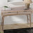 Mid-Century Modern 45" Solid Wood Home Office Writing Desk with Linen-Inset Storage Drawers, Wheatfield-1194566699