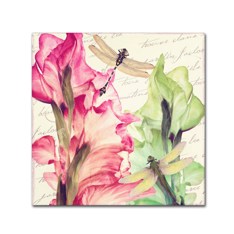 Jadaya «Dragonfly Morning II» par Color Bakery, impression sur toile tendue, H 24 po x l 24 po x P 2 po