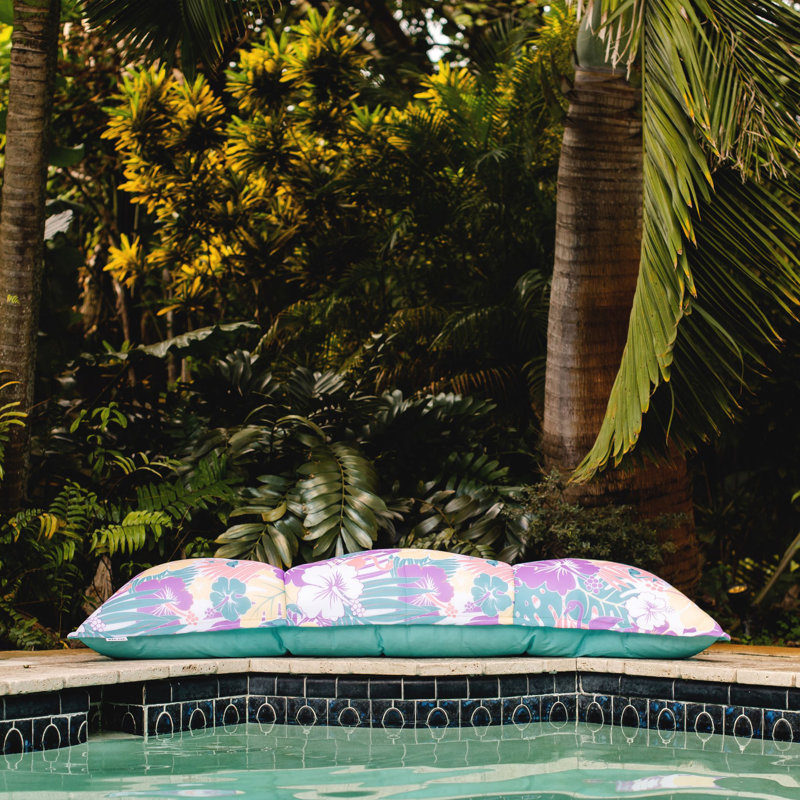 Flotteur Big Joe Lagoon, sans gonflage nécessaire, Hibiscus tropical aquatique, Lagoon Lounger