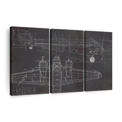 Avion, impression sur toile