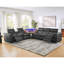 Canapé inclinable moderne en cuir synthétique avec rangement