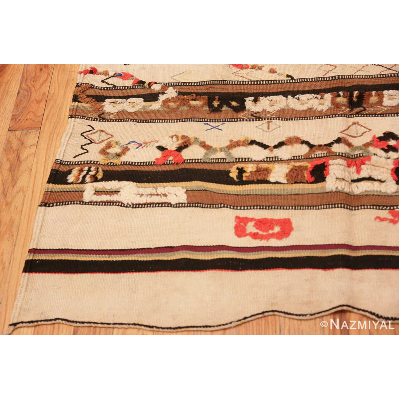Tapis kilim marocain long et étroit