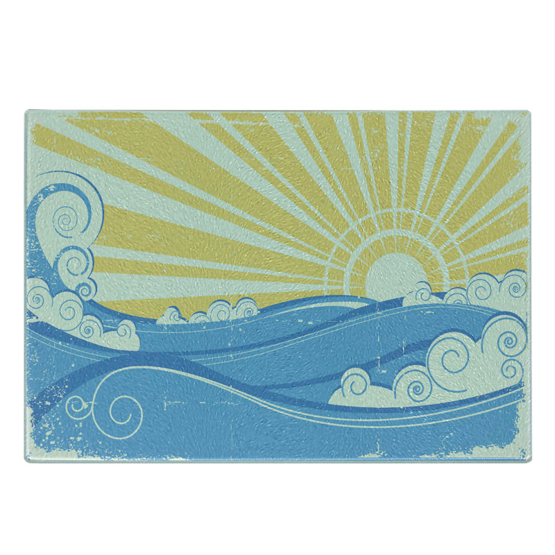 Planche à découper en verre trempé Ambesonne