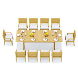 10 Seats 11 Pcs Grade-A Teak Wood Dining Set: 118" Double Extension Rectangle Table And 10 Atnas  Arm Chairs #11AT2410