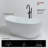 MonBlari 60" X 31" Acrylic Freestanding Soaking Bathtub with Overflow and Pop-up Drain For Bathroom-120392931