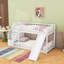 Lit superposé simple en bois avec glissière et rangement-333273284