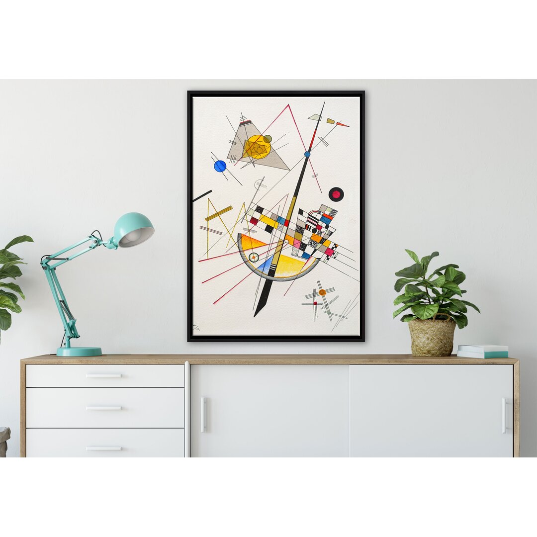 Gerahmter Kunstdruck Leinwandbild Zarte Spannung von Wassily Kandinsky