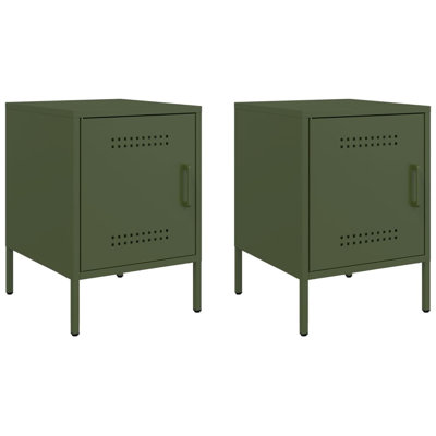 Prinsh 36cm W Steel Bedside Table
