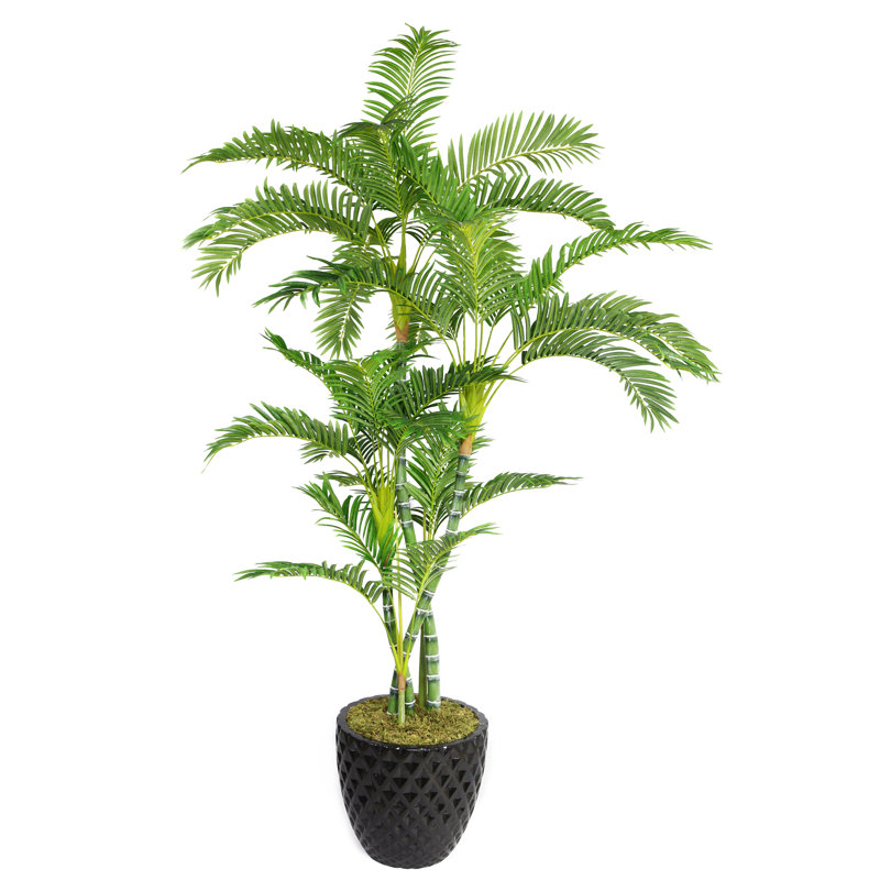 Palmier artificiel en pot 77,5 "Panama, Noir
