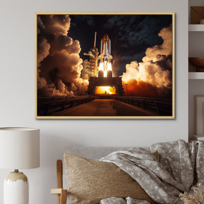 " Space Shuttle Captivating Night Launch I "