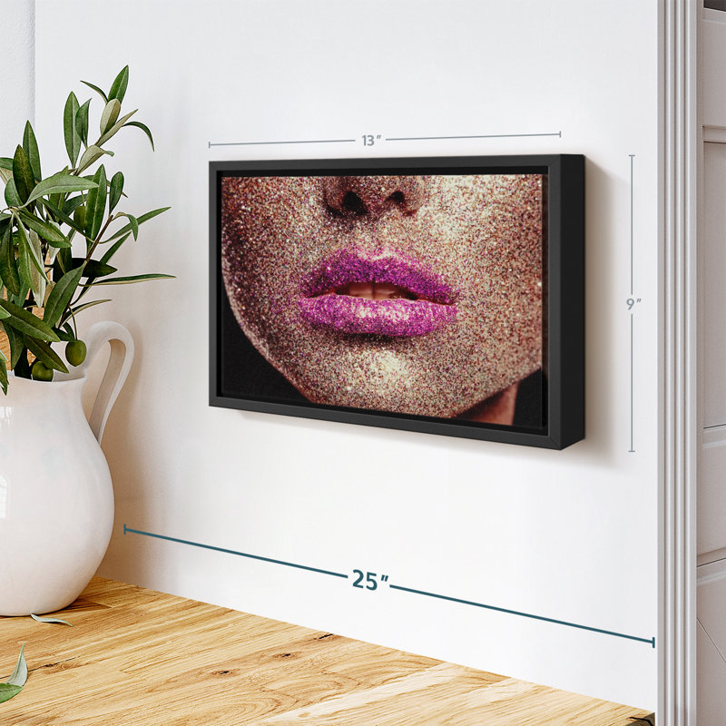 Beauté «Pink Glitter», H 13 po x l 9 po