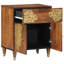 50cm W Solid Wood Bedside Table
