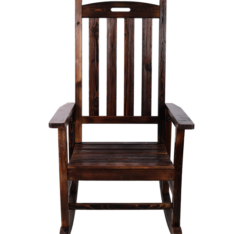 Chaise berçante surdimensionnée brune Alverta, Brown