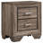 2 - Drawer Nightstand In Washed Taupe Finish, Rectangular Form, Frame, Dual Drawers For Bedroom Storage, 27 Inches High And 16.5 Deep With Color, 'S Wooden Ample Space Bedroom,
