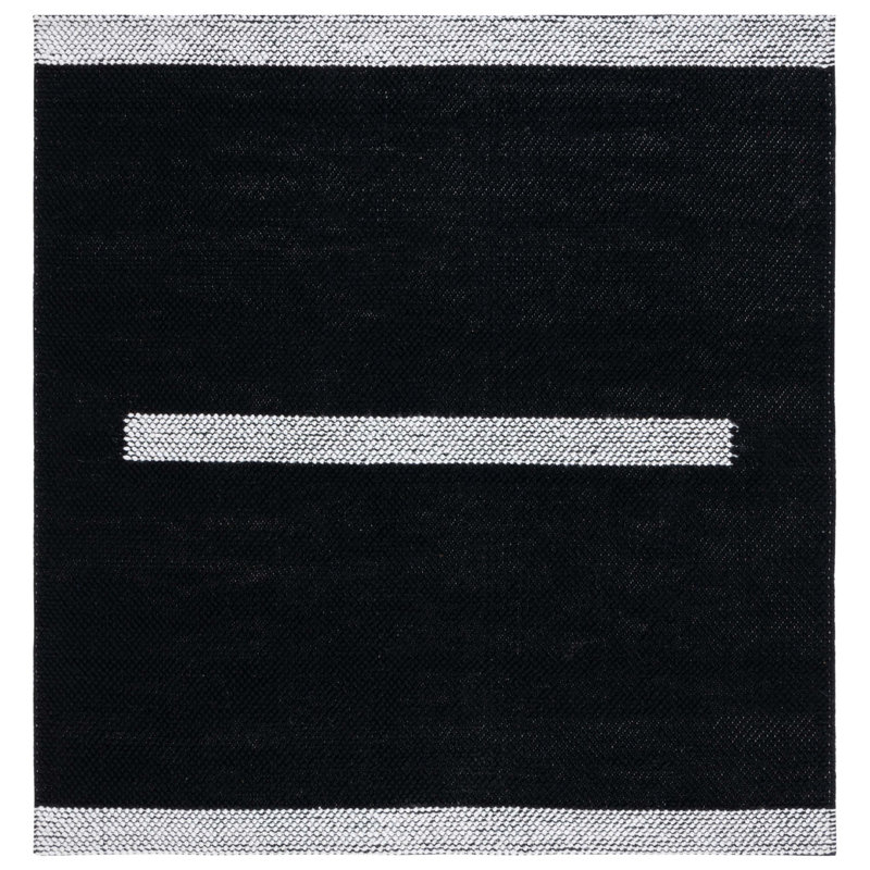 Denazia Flat Weave Wool Rug, Square 6'