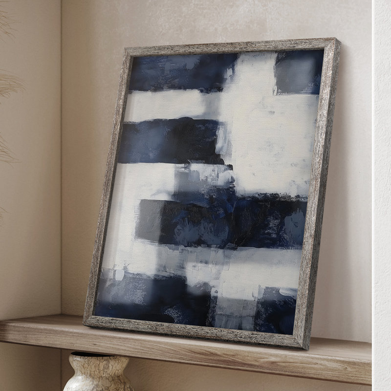 Série ABSTRACT DCCDXLII, reproduction encadrée - bois massif, H 11 po x l 9 po