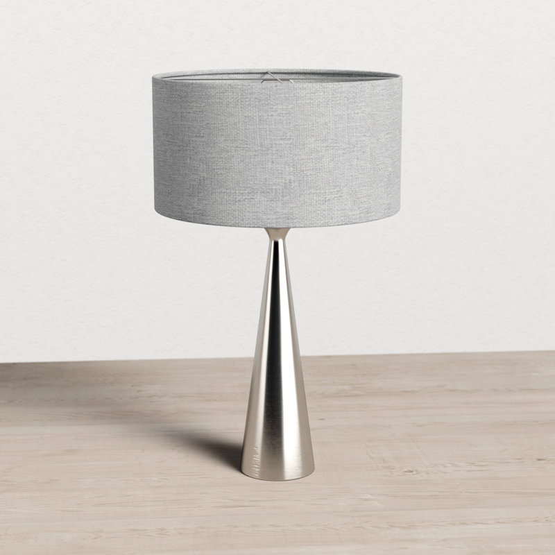 Spadina Metal Table Lamp, Brushed Steel