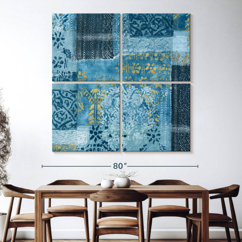 Kerner Alhambra I Indigo, 74" H x 74" W
