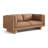 Alaina Top Grain Leather Loveseat Sofa