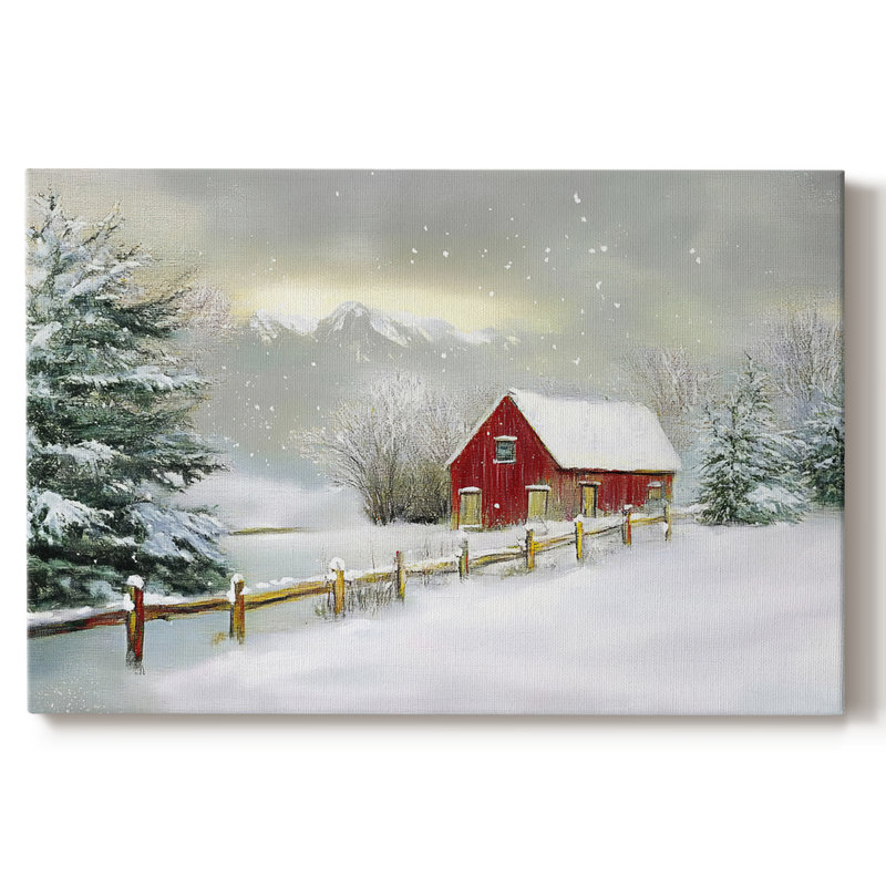 Christmas Holiday Art III- Gallery Wrapped Canvas-LXXX, 40" H x 60" W