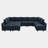 Kandle Velvet Upholstered Chaise Sectional-540480591