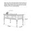  Bureau en bois massif American Retro