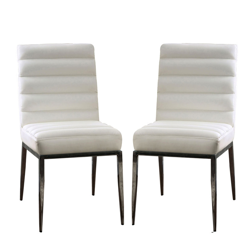 Ensemble de 2 chaises d'appoint rembourrées