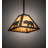 Rustic Lodge 1 - Light Black Unique/Statement Pendant-16183481