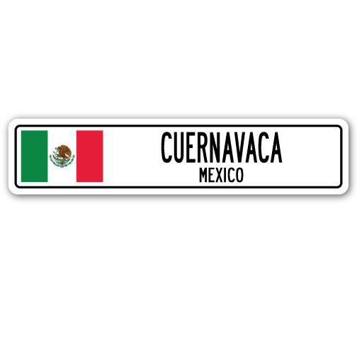 Plaque de rue Alvares, Cuernavaca, Mexique, H 8 po x l 36 po x P 1 po