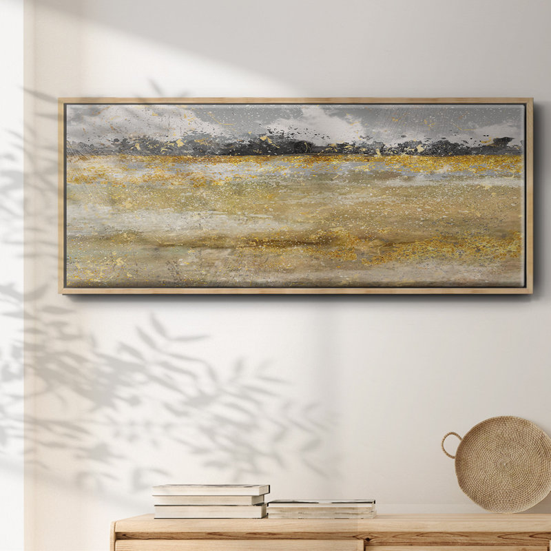 Meadow Shimmer I- Framed Canvas