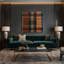 Art mural sur toile noir Southwestern Cowboy-180617642