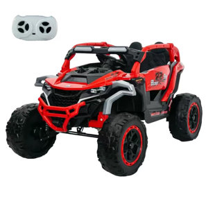 2-Seater 12V Kids Ride-On UTV With Parent Remote Control, Battery Powered Electric Car With LED Lights