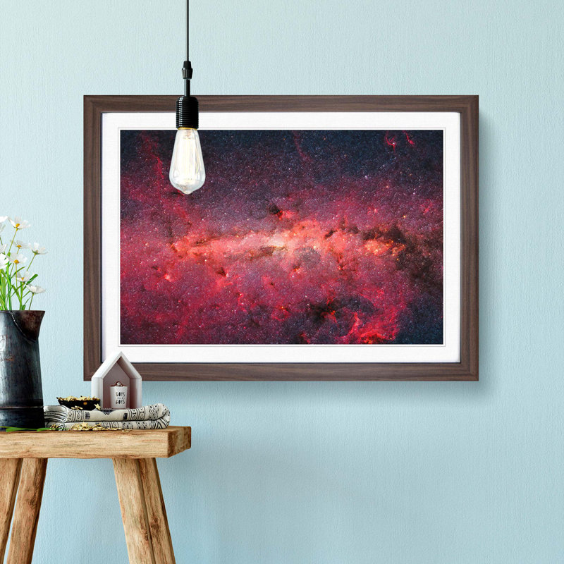 Out of Space Vol.39 in Abstract - Picture Frame Graphic Art Print, 36cm H x 48cm W x 2cm D, Walnut Framed