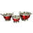 Oster Metaline Round Asian Stainless Steel 3 Piece Colander Set
