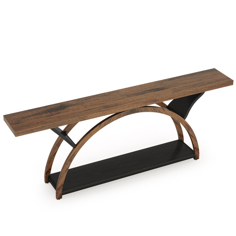 Farmhouse Console Table, Brown