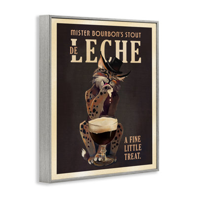 Bourbon De Leche Stout Framed Giclee Art by The Whiskey Ginger