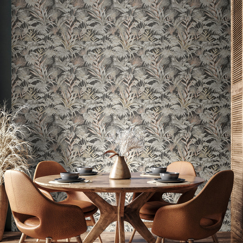 Tropical Canopy - Hemp, Charcoal