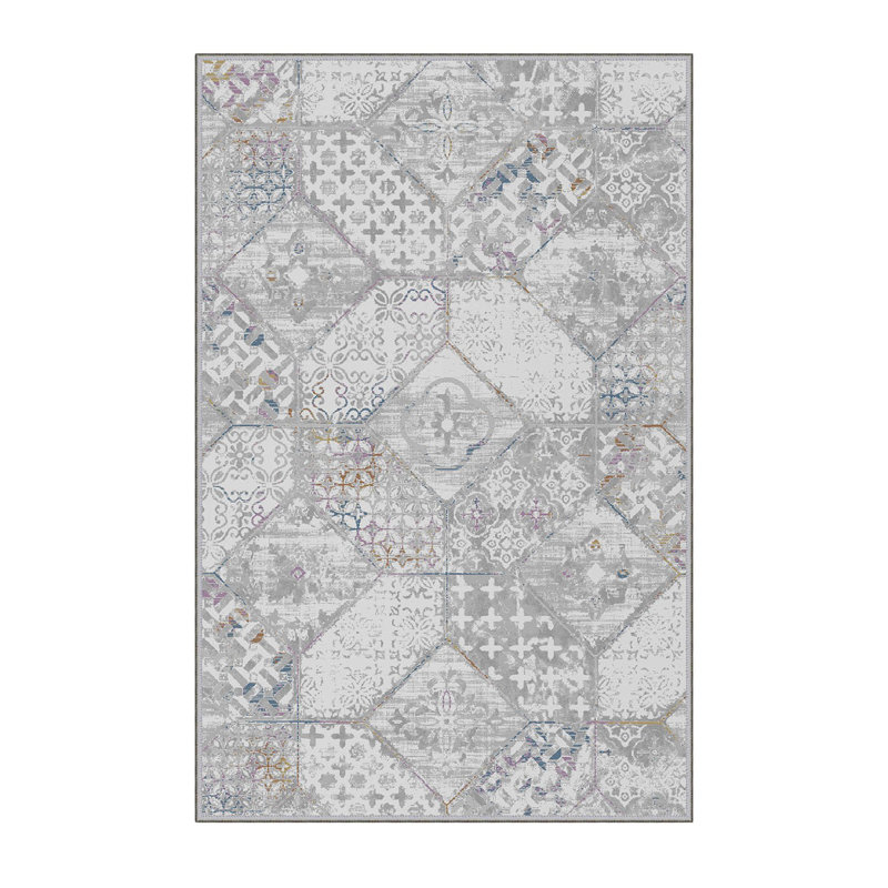 Stylish Hall Carpet (39.4 x 78.7 inches), 100% Polyester, 0.3 in Pile Height | Antibacterial, Non-Slip Underside, Machine Washable | 3D Digital Printed Design, Durable & Soft for Home Décor