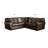  Hopwood 104" Wide Genuine Leather L-Shaped Corner Sectional-389969339