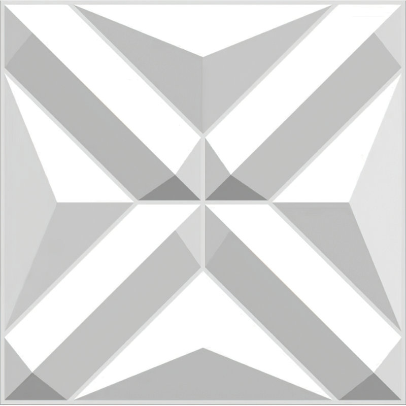 Panneau mural 3D blanc 19,7 po x 19,7 po Falkirk Ross (paquet de 10)
