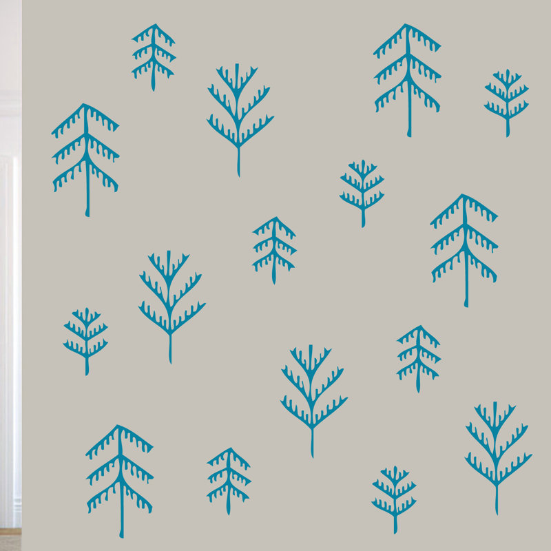 Bartee Abstract Wall Decal, Teal