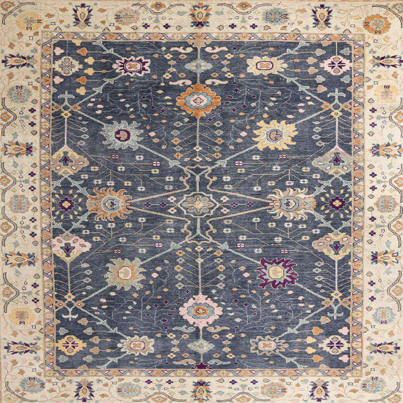 Oriental Indoor Rug, Square 5'
