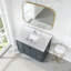 Plateau de meuble-lavabo en quartz de qualité supérieure avec lavabo encastré intégré et dosseret haut