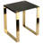 Mitre Glass Top End Table