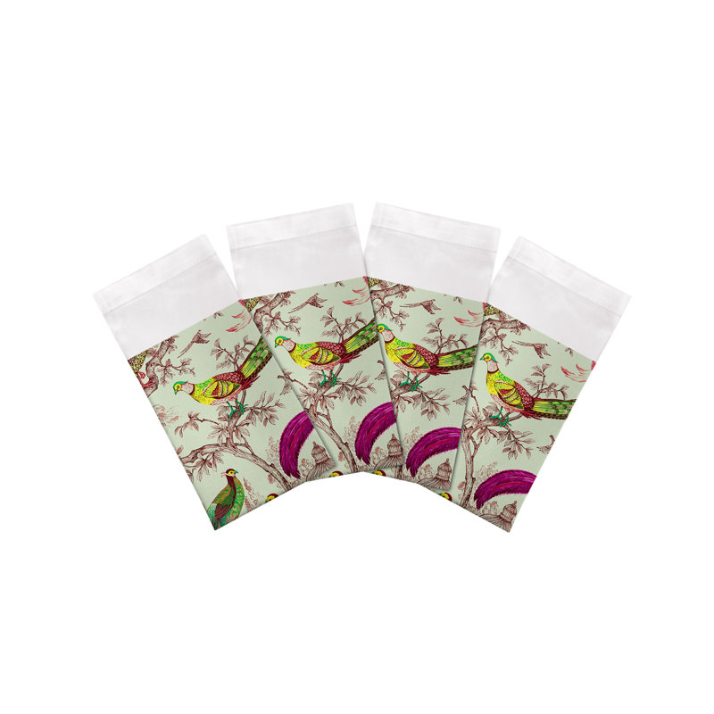 Pheasant Fall Sauvage Cotton Sateen Dinner Napkins, Meadow