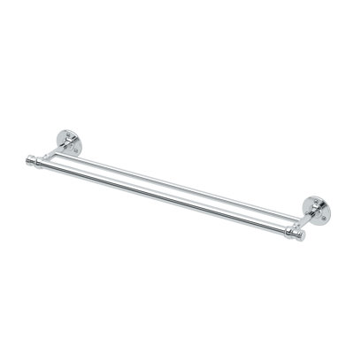 Cafe Wall Mounted Double Towel Bar | 24" Towel Rack with 2 Bars for Bathroom