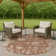 Machine Washable Indoor/Outdoor Matsumura ACN2302 Global Rug