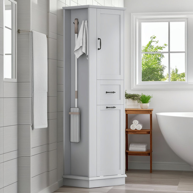 Bathroom Storage Cabinet with Adjustable Shelves?, Natural
